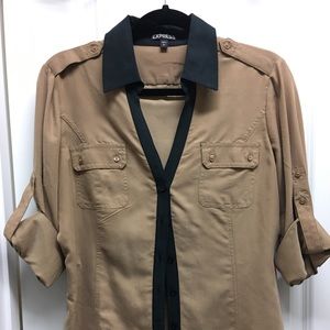 Express Camp Button Down Shirt